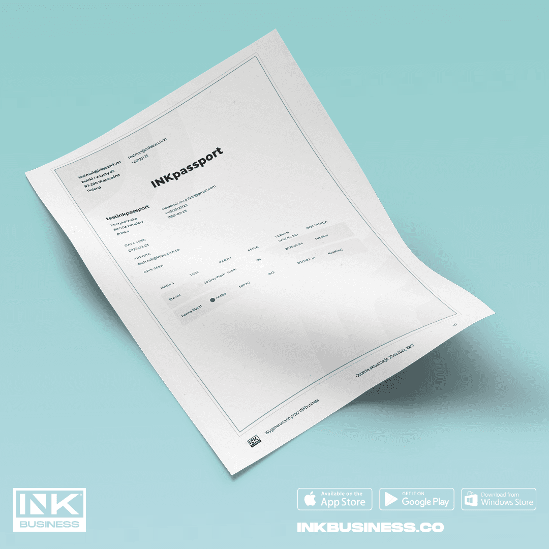 INKpassport - New Feature in the INKbusiness App