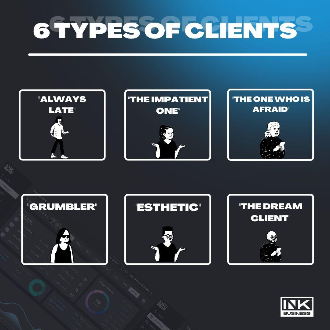 6 types of tattoo studio clients: how to approach them?