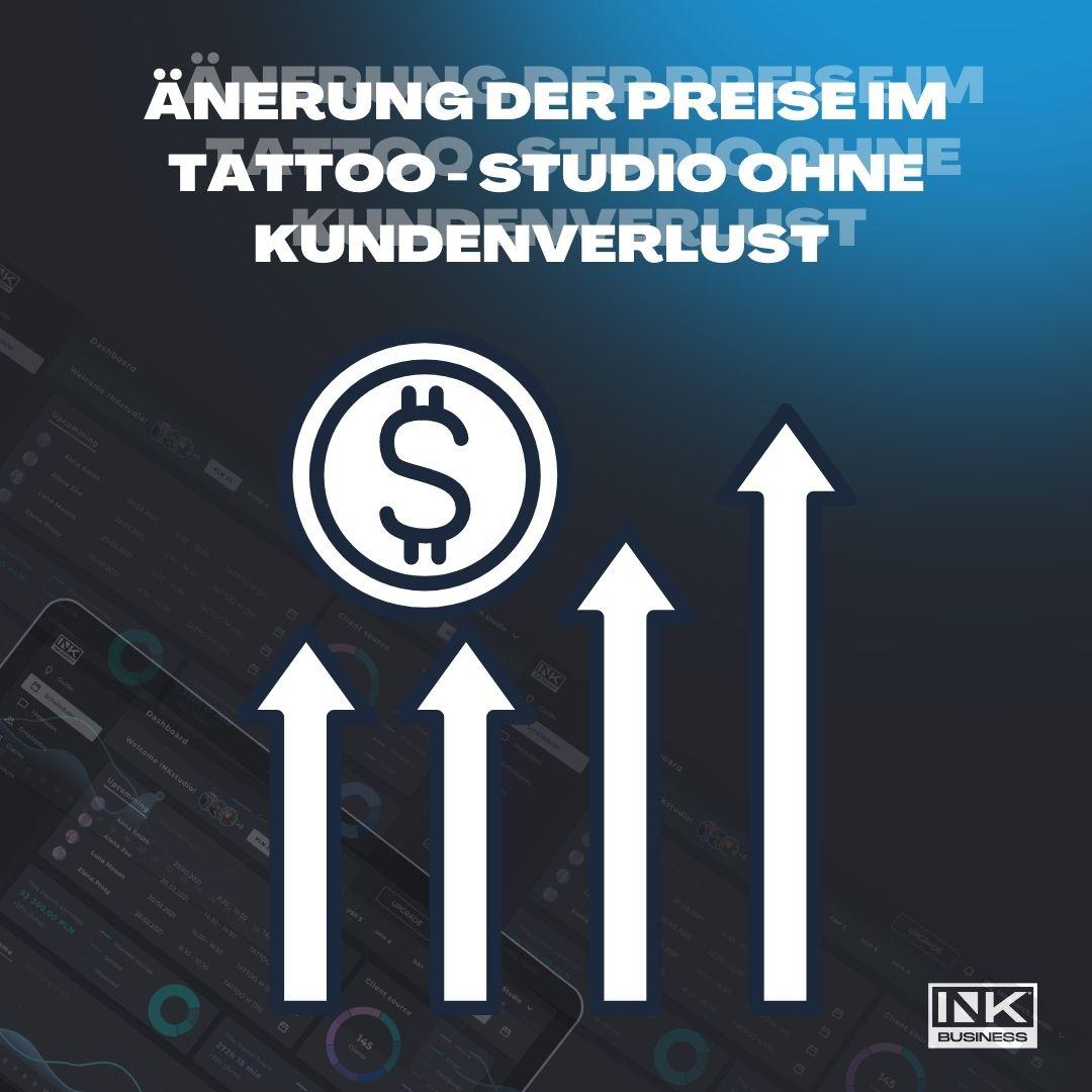 Image visualising topic of: Änderung der Preise im Tattoo-Studio ohne Kundenverlust