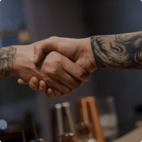 Partners handshake image